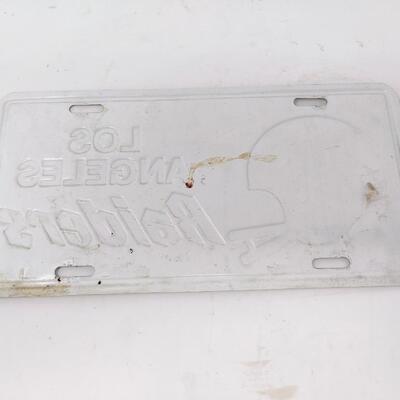 LOS ANGELES RAIDERS PLATE