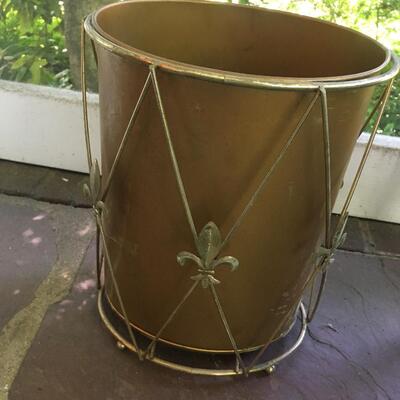 Vintage office trash can