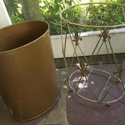Vintage office trash can