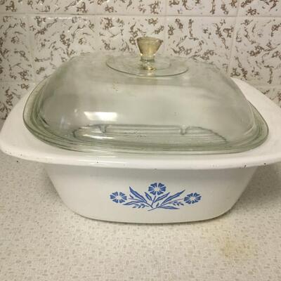 VIntage Corningware Cornflower Blue DutchOven
