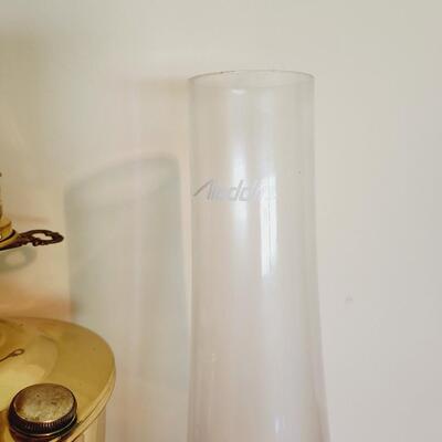 ALADDIN ELECTRIC GOLD TONED OIL LAMP