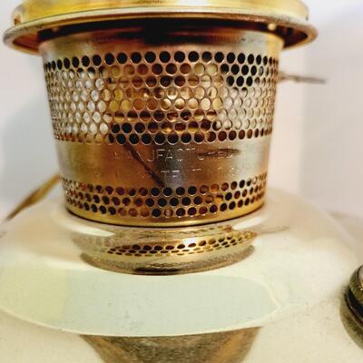 ALADDIN ELECTRIC GOLD TONED OIL LAMP