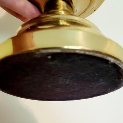 VINTAGE GOLD TONED OIL LAMP