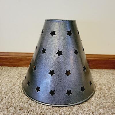 METAL STARS CANDLE SHADE