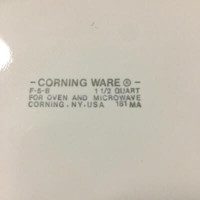 Assorted French white corningware