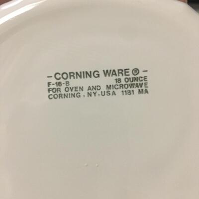 Assorted French white corningware
