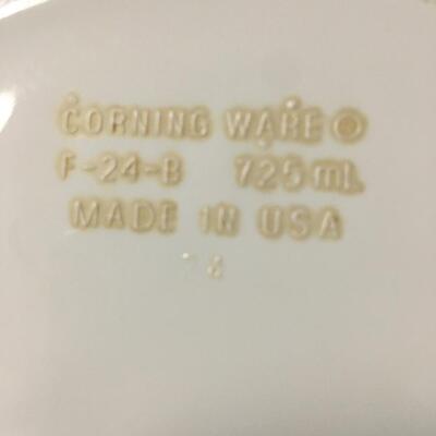 Assorted French white corningware