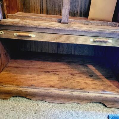 BEAUTIFUL GLASS FRONT LOCKING GUN CABINET