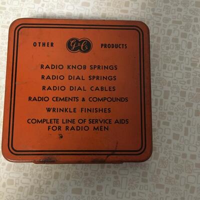 GE Radio Knob set screws tin