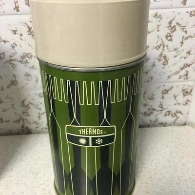 Vintage Thermos green pint size