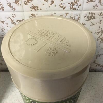 Vintage Thermos green pint size