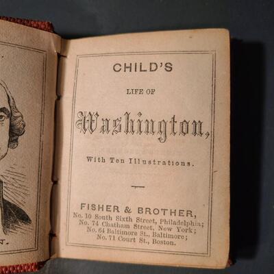 Lot 167: Miniature Children's Books from the 1800's ( Red)