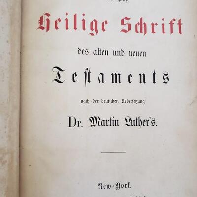 Large Lutheran Bible 1866 in German