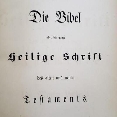 Large Lutheran Bible 1866 in German