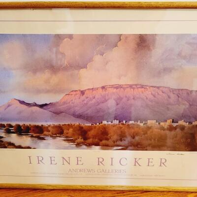 IRENE RICKER "UNIQUELY ALBUQUERQUE" SIGNED PRINT