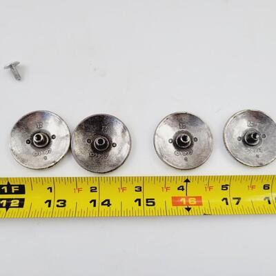 1997 SILVER DOLLAR CABINET HANDLES