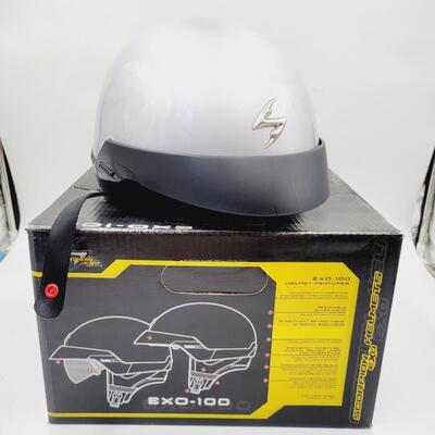 SILVER SCORPION EXO - 100 MOTORCYCLE HELMET
