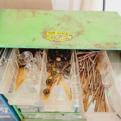 GARAGE BIN - GREEN - FULL OF GOODIES