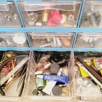 GARAGE BIN - BLUE - FULL OF GOODIES
