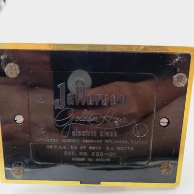 JEFFERSON GOLDEN HOUR ELECTRIC CLOCK