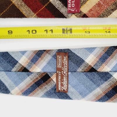VINTAGE SEAR FLANNEL TIES