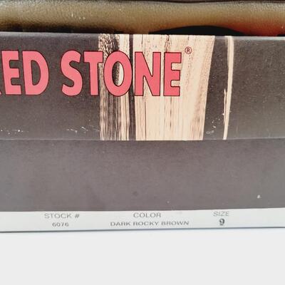 RED STONE LEATHER MENS SANDLES SIZE 9
