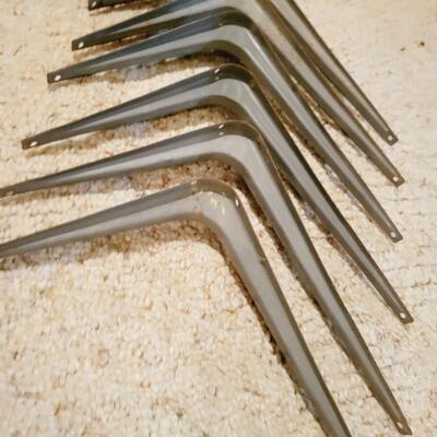 6PC METAL SHELF BRACKETS