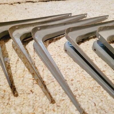 6PC METAL SHELF BRACKETS