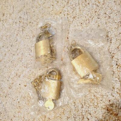 3 PC ATFS LOCKS W/ KEYS - NEW