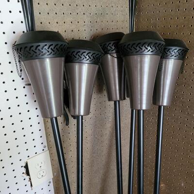 Set of 5 Tiki Torches with fuel