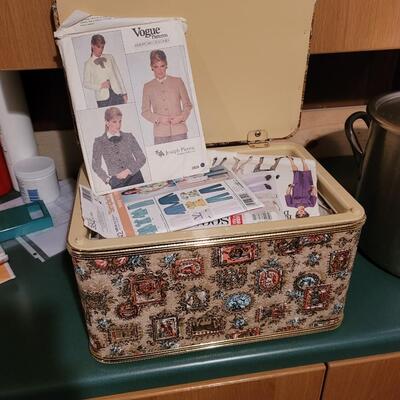 Sewing Box full of vintage patterns