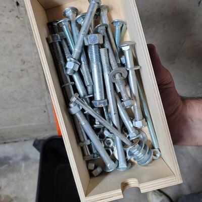 Small Cabinet filled with screws/nails/etc