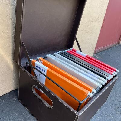 File Box with Hanging Folders