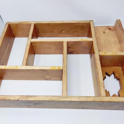 HANDMADE SOUTHWESTERN STYLE HANGING WOOD SHELF