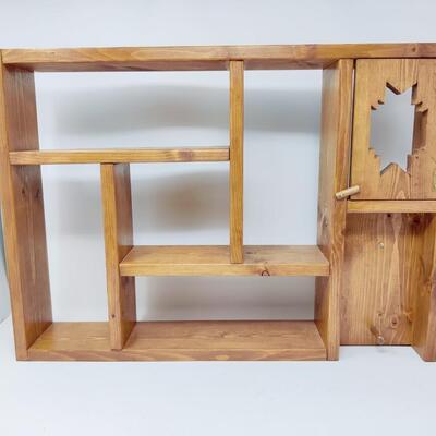 HANDMADE SOUTHWESTERN STYLE HANGING WOOD SHELF