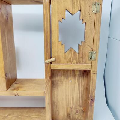 HANDMADE SOUTHWESTERN STYLE HANGING WOOD SHELF