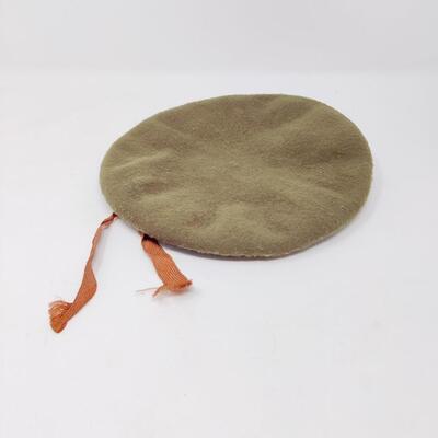 VINTAGE GREEN ARMY BERET CAP