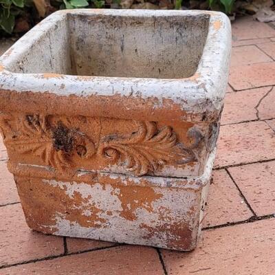 Lot 100: (2) Vintage Clay Garden Pots
