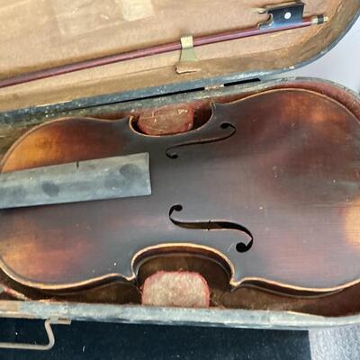 Stradivarius Germany Antique Violin with Bow and Coffin Case