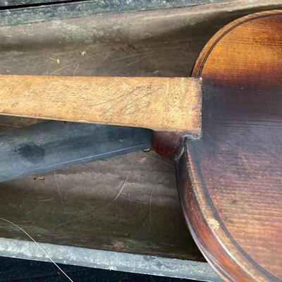 Stradivarius Germany Antique Violin with Bow and Coffin Case