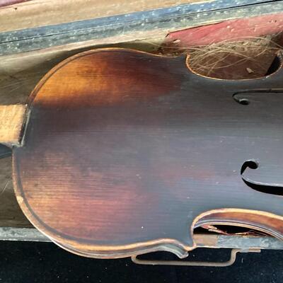 Stradivarius Germany Antique Violin with Bow and Coffin Case