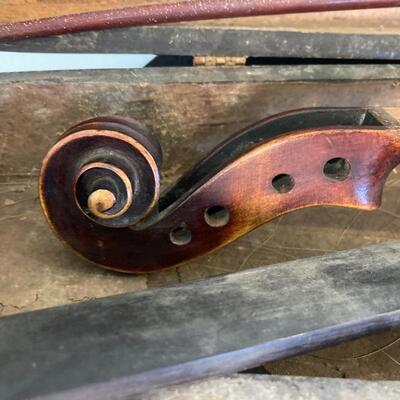 Stradivarius Germany Antique Violin with Bow and Coffin Case