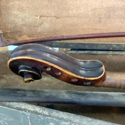 Stradivarius Germany Antique Violin with Bow and Coffin Case