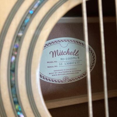 Mitchell MO100SPK Folk Acoustic Guitar Natural