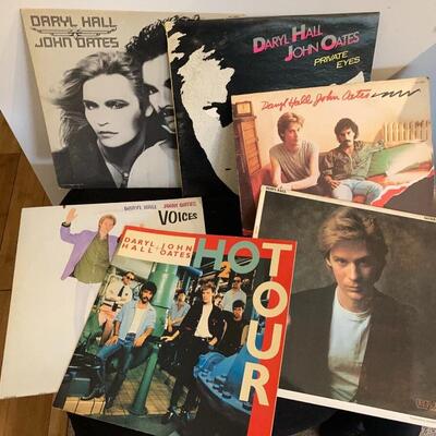 Hall & Oats Vintage Record Album Lot of 5 with Tour Book