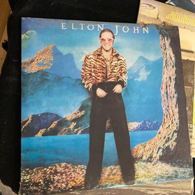 Elton John Vintage Record Album Collection of 6 with Madman Across the Water!