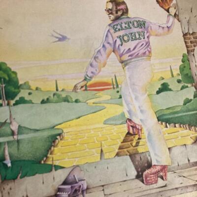 Elton John Vintage Record Album Collection of 6 with Madman Across the Water!
