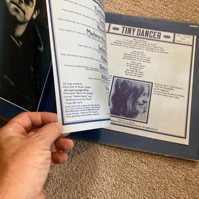 Elton John Vintage Record Album Collection of 6 with Madman Across the Water!