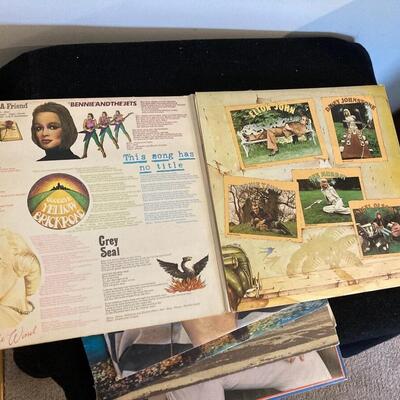 Elton John Vintage Record Album Collection of 6 with Madman Across the Water!