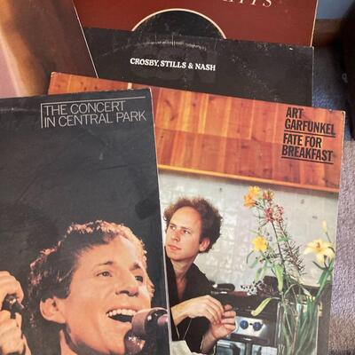 Mixed Vintage Record Album Collection with 10 LPs